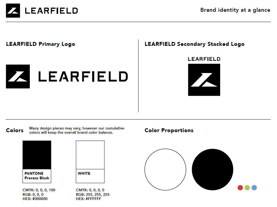 LEARFIELD Media Kit Brand Guidelines