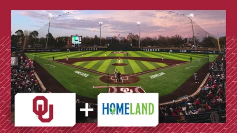 Oklahoma Baseball and Homeland Introduce On-Field Logo Sponsorship at L. Dale Mitchell Park