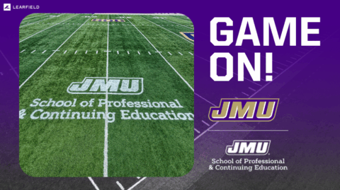 JMU Athletics Partners with University’s School of Professional & Continuing Education on Field Logo Placement at Bridgeforth Stadium
