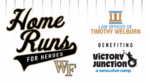 Timothy D. Welborn Law Offices Team Up With Victory Junction for “Home Runs For Heroes” Campaign