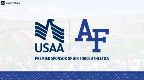 Air Force Athletics expands partnership with USAA to include on-field branding in Falcon Stadium