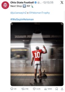 Fernando Mendoza Social Post