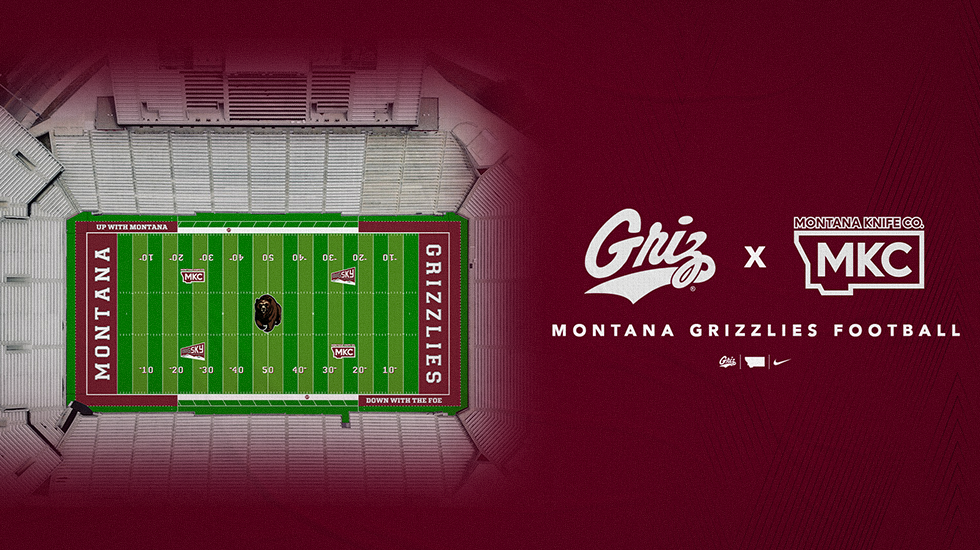 Grizzly Athletics names Montana Knife Company an official partner of Griz Football and on-field logo sponsor at Washington-Grizzly Stadium