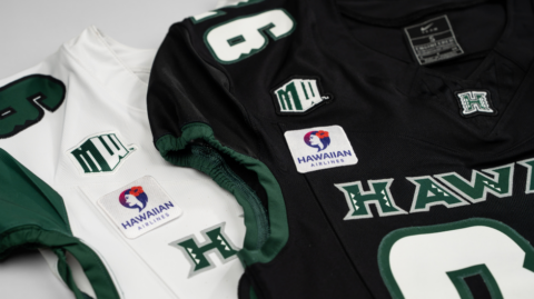 Football Jersey Patches Debut in Historic UH Athletics, Hawaiian Airlines Partnership